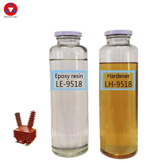 رزین اپوکسی ریخته گری مایع الکتریکی برای ترانسفورماتور جریان ولتاژ بالا بی رنگ